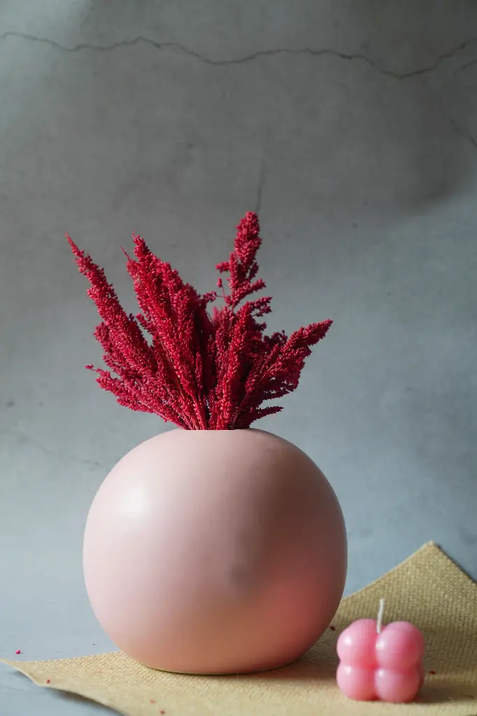 Ball vase pink