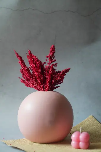 Ball vase pink