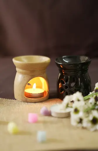 Ceramic Black candle diffuser
